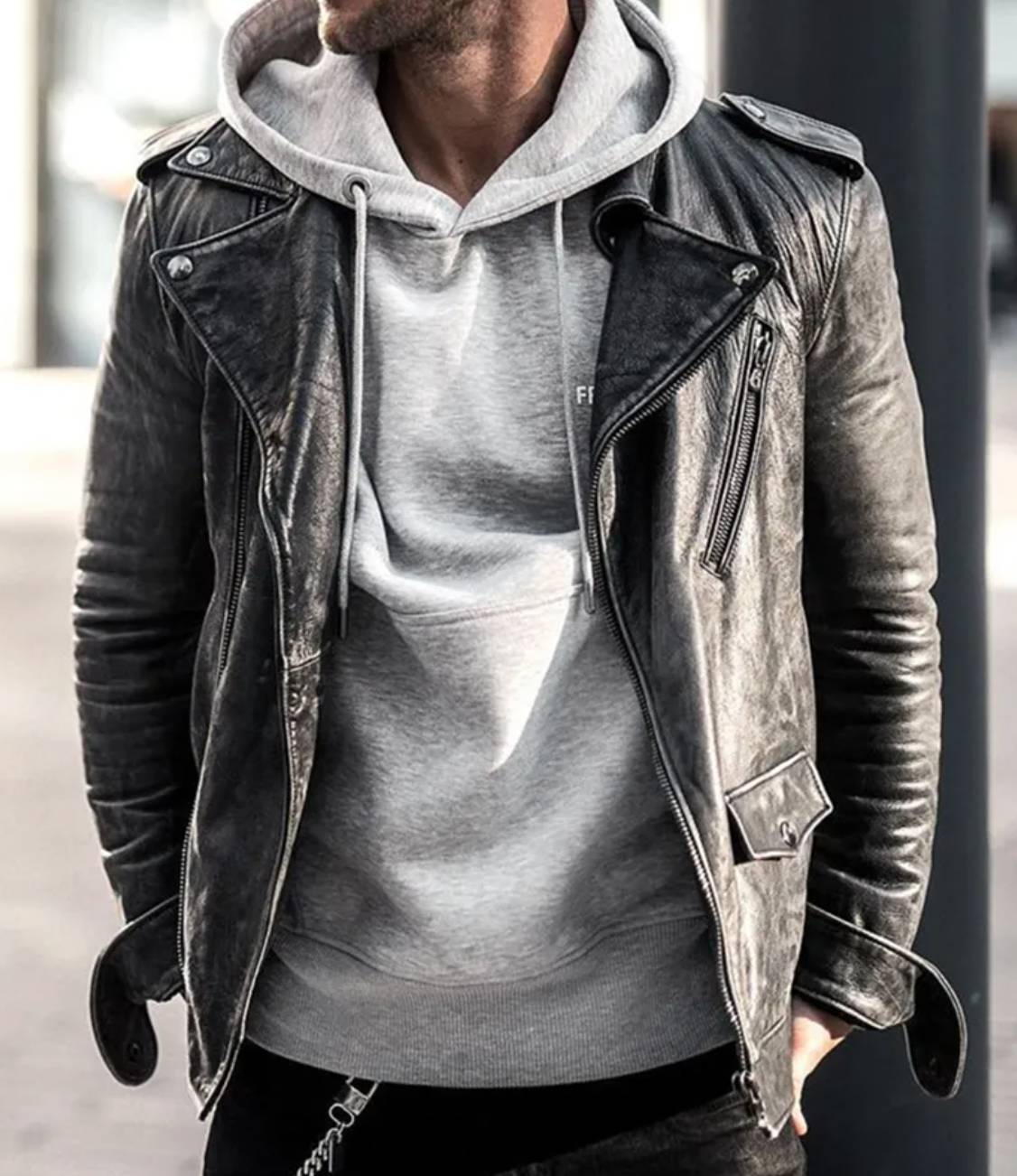 NENOKEN | Elegant premium leren jack voor heren