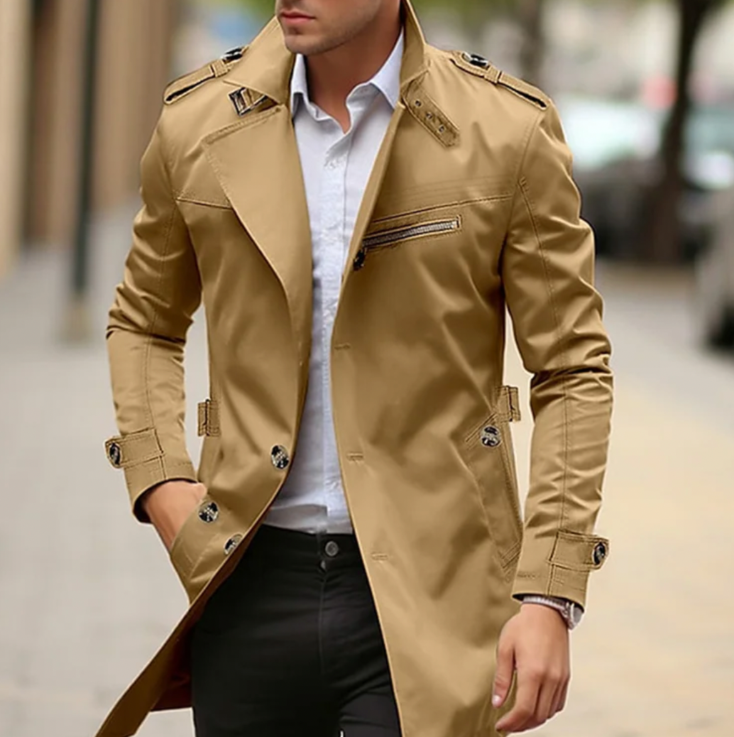NENOKEN | Elegante klassieke trenchcoat voor heren