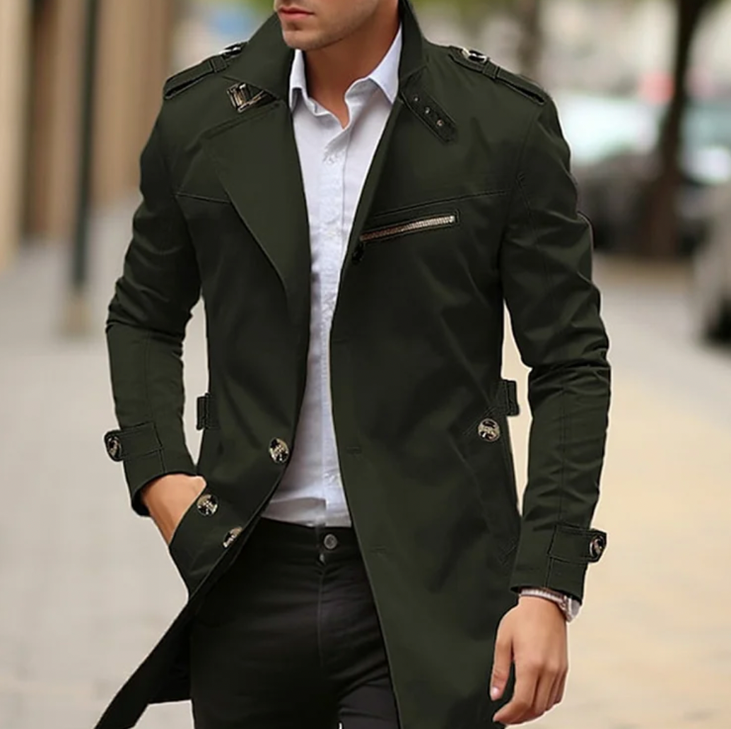 NENOKEN | Elegante klassieke trenchcoat voor heren