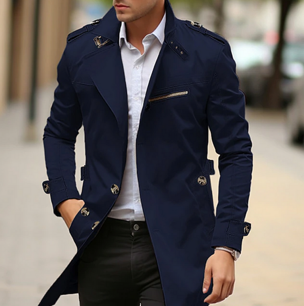 NENOKEN | Elegante klassieke trenchcoat voor heren