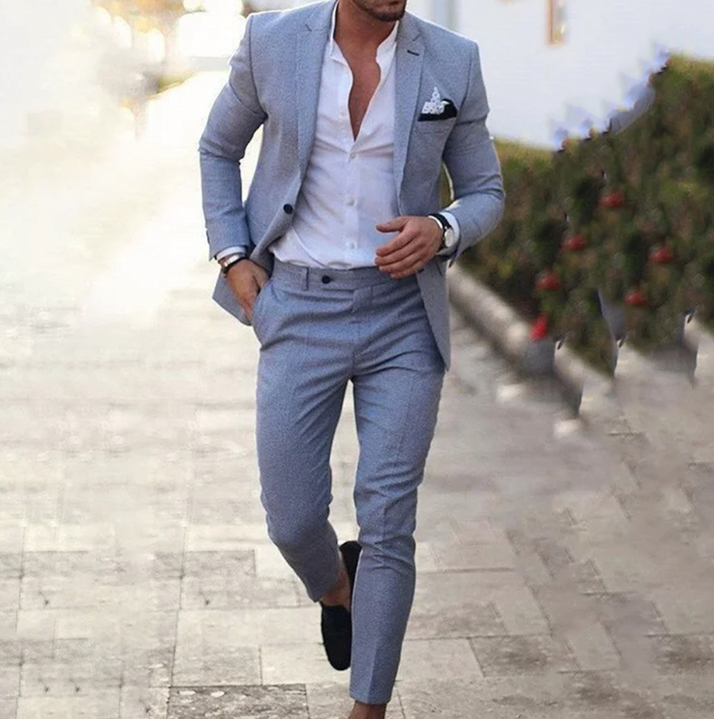 NENOKEN | 2-delige set Elegant slim-fit pak voor heren