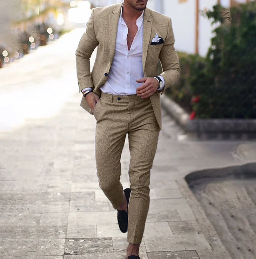 NENOKEN | 2-delige set Elegant slim-fit pak voor heren