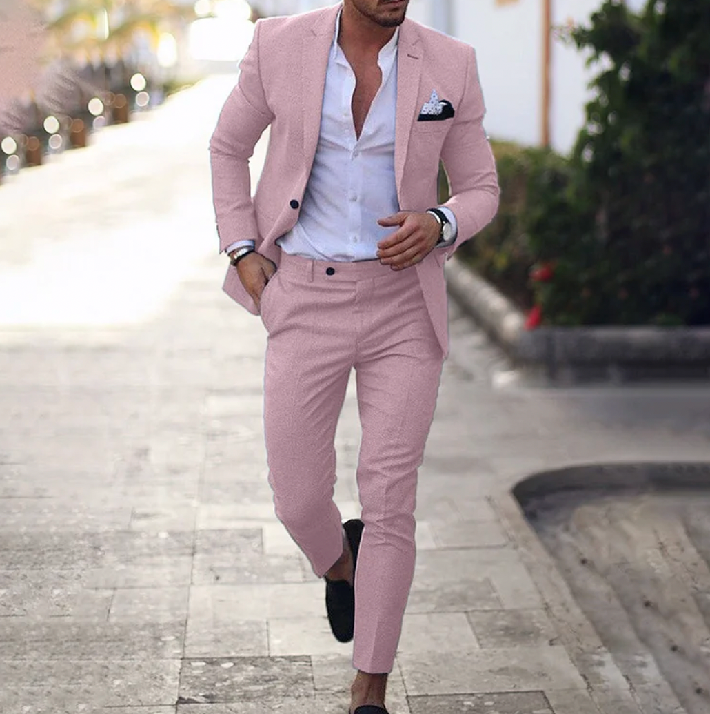 NENOKEN | 2-delige set Elegant slim-fit pak voor heren