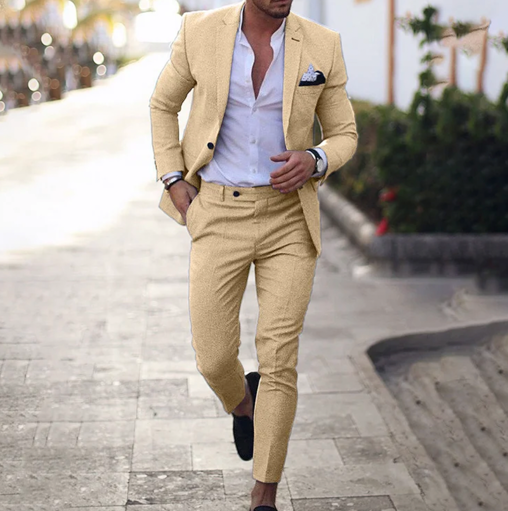 NENOKEN | 2-delige set Elegant slim-fit pak voor heren