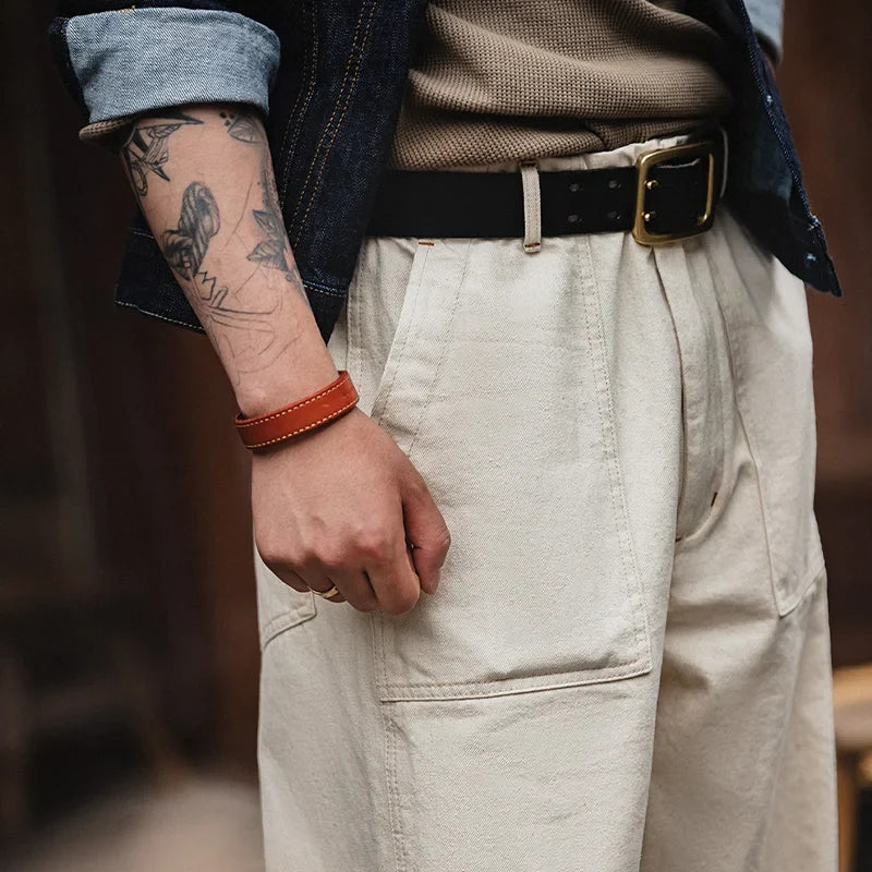 NENOKEN | Casual, loszittende, handgemaakte broek