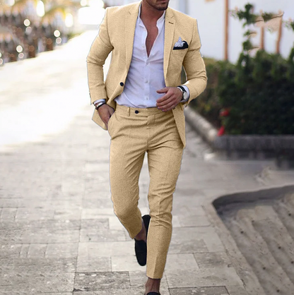 NENOKEN | 2-delige set Elegant slim-fit pak voor heren