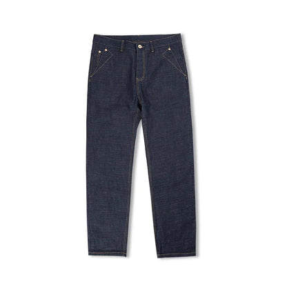 NENOKEN | Vintage Selvedge Raw Denim Jeans - 13,5 oz herenjeans van zwaar katoenen denim, rechte pasvorm, met rits en zakken